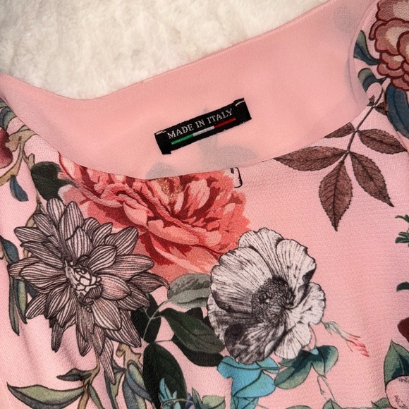 Chic Floral Long Sleeve Dress in Pink Size Small - Picture 6 of 9